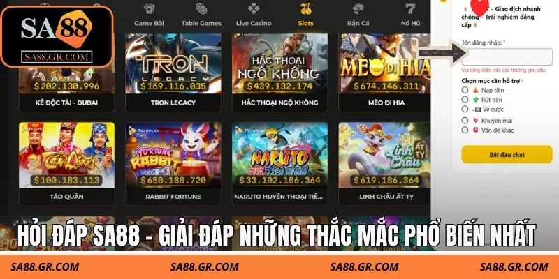 Hỏi đáp SA88 - Giải đáp những thắc mắc phổ biến nhất