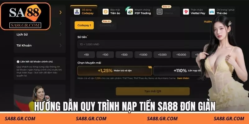 Hướng dẫn quy trình nạp tiền SA88 đơn giản Hướng dẫn quy trình nạp tiền SA88 đơn giản