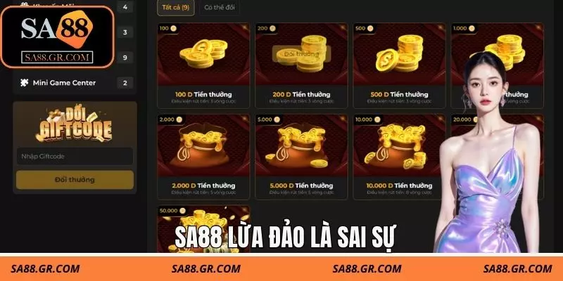 SA88 lừa đảo là sai sự thật SA88 lừa đảo là sai sự thật